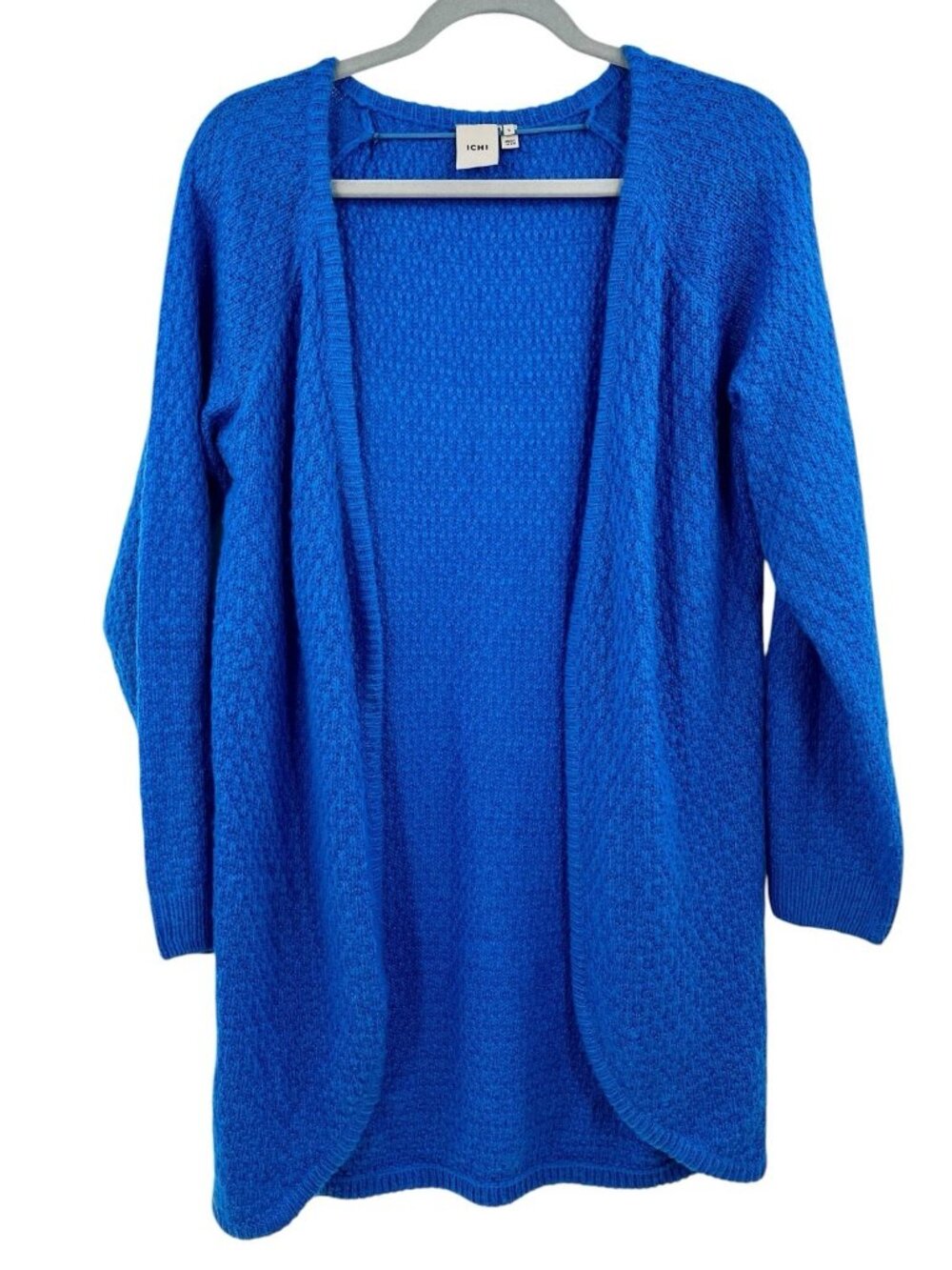 ICHI Women's Blue Ihodansa Sweater Cardigan Small